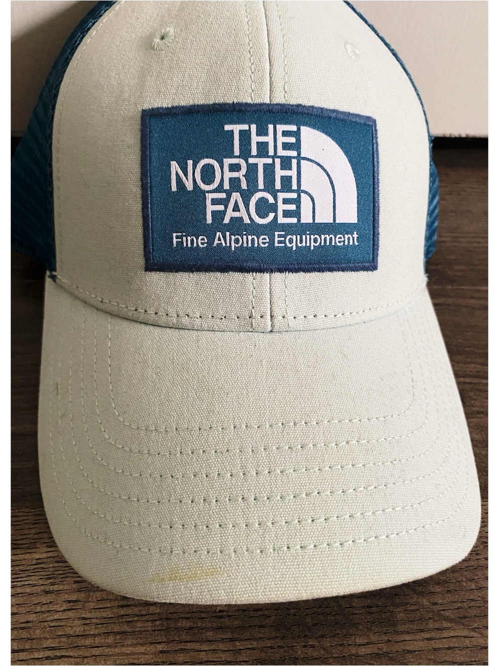 The North Face Blue Two Tone Colorblock Trucker Hat - Picture 3 of 5